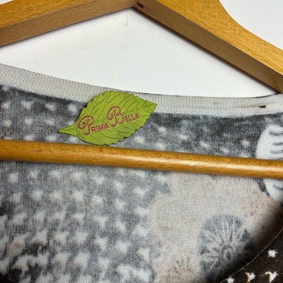 Prima Bella VTG Y2K SZ M Artsy Long Sleeve sequins Fall Paisley Cardigan Sweater - Picture 8 of 14